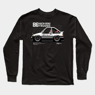 AE86 INITIAL D CHIBI STYLE - PAPAYA STREEETART Long Sleeve T-Shirt